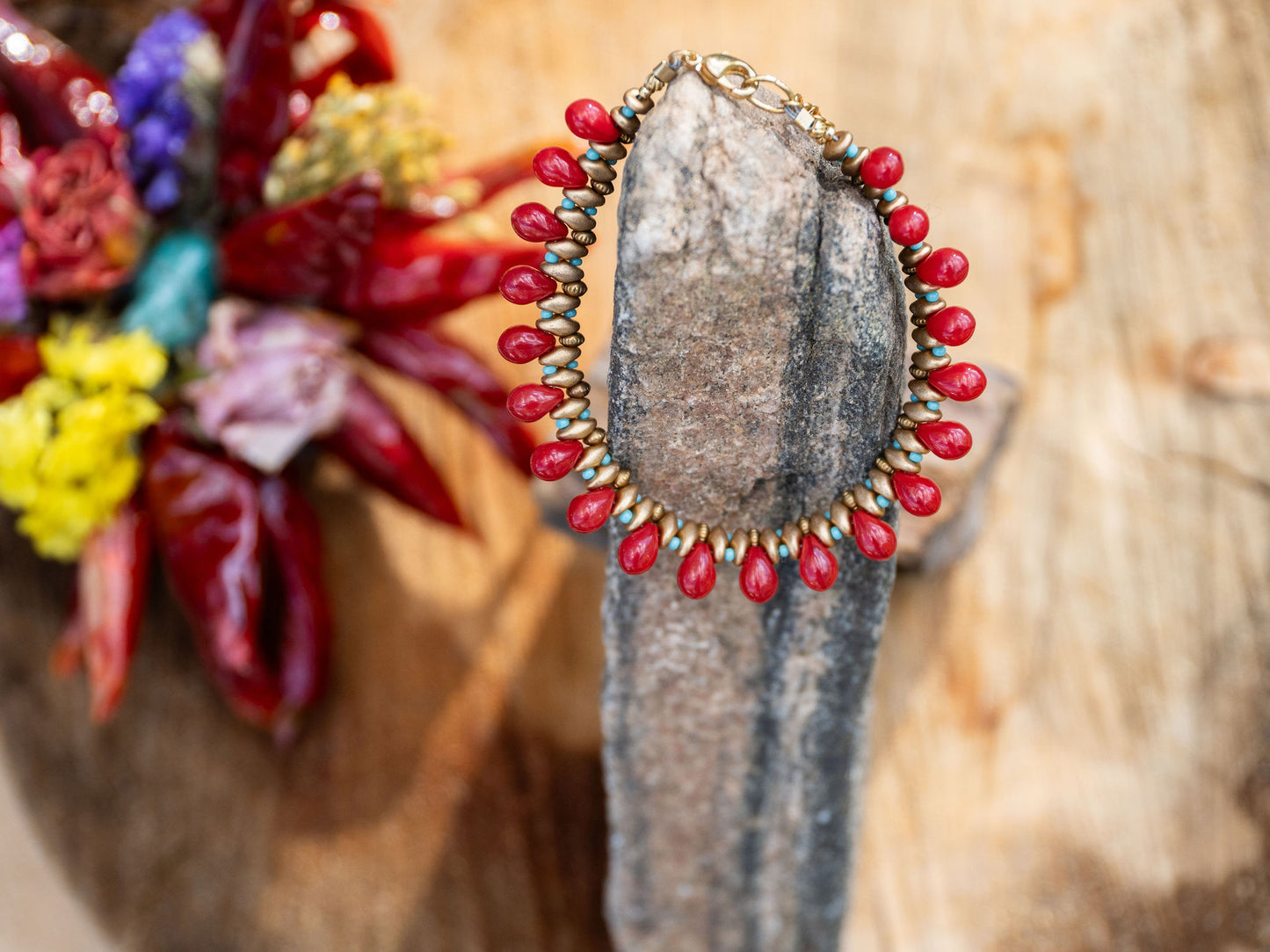 Red Drop Bracelet