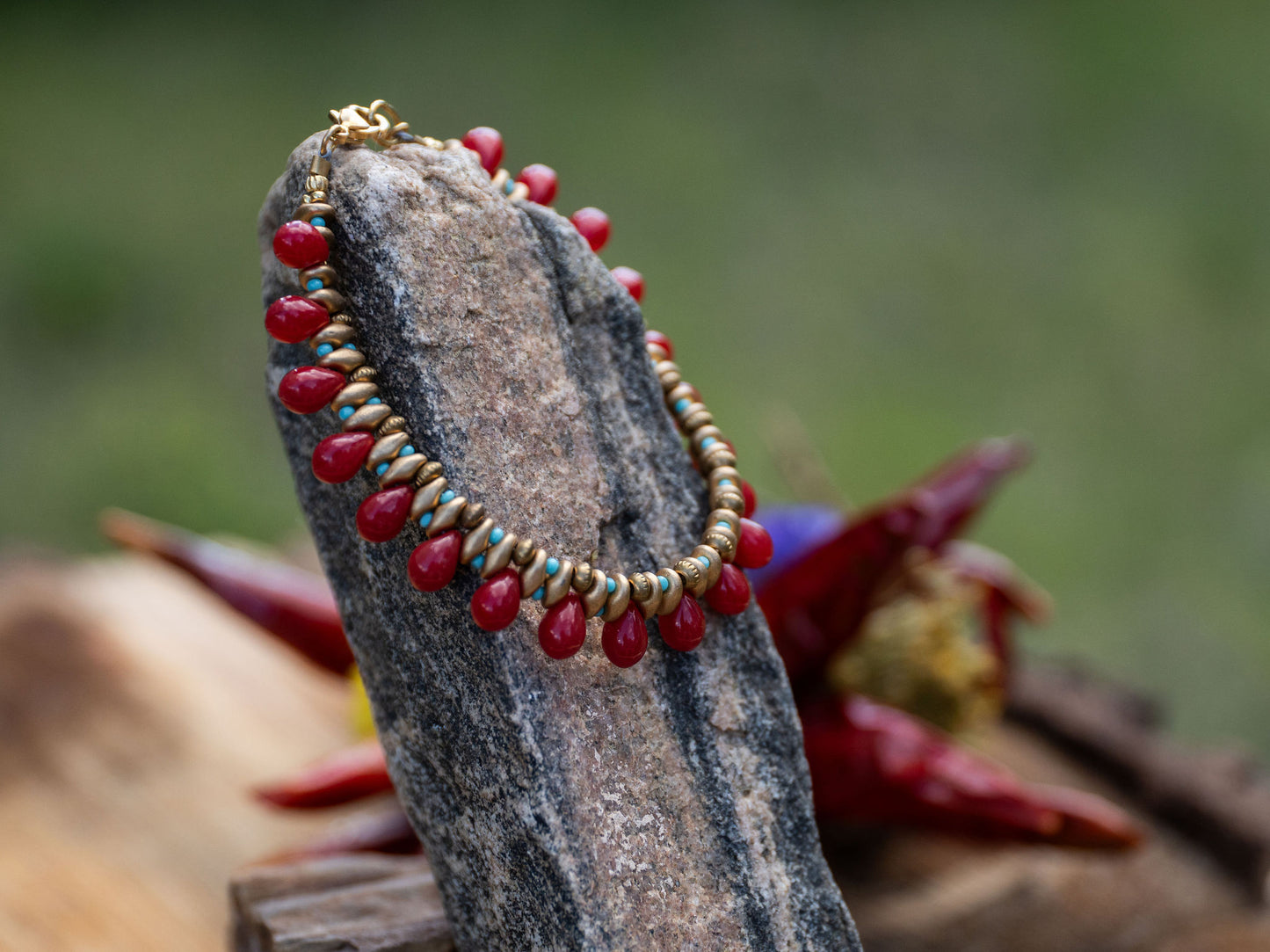 Red Drop Bracelet